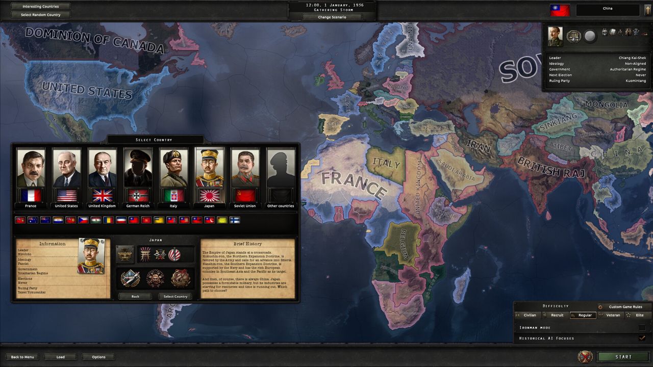 Hearts of Iron IV ekran görüntüsü 1