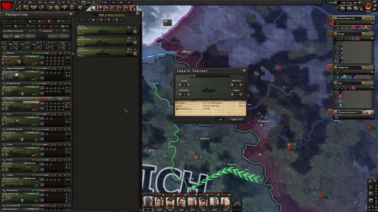 Hearts of Iron IV ekran görüntüsü 5