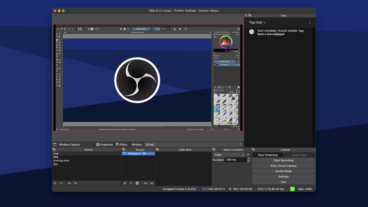 OBS Studio ekran görüntüsü 2