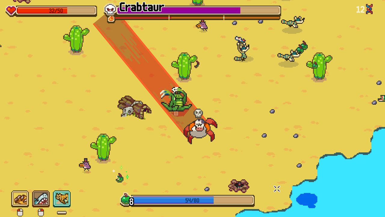 Everything is Crab: The Animal Evolution Roguelite ekran görüntüsü 1