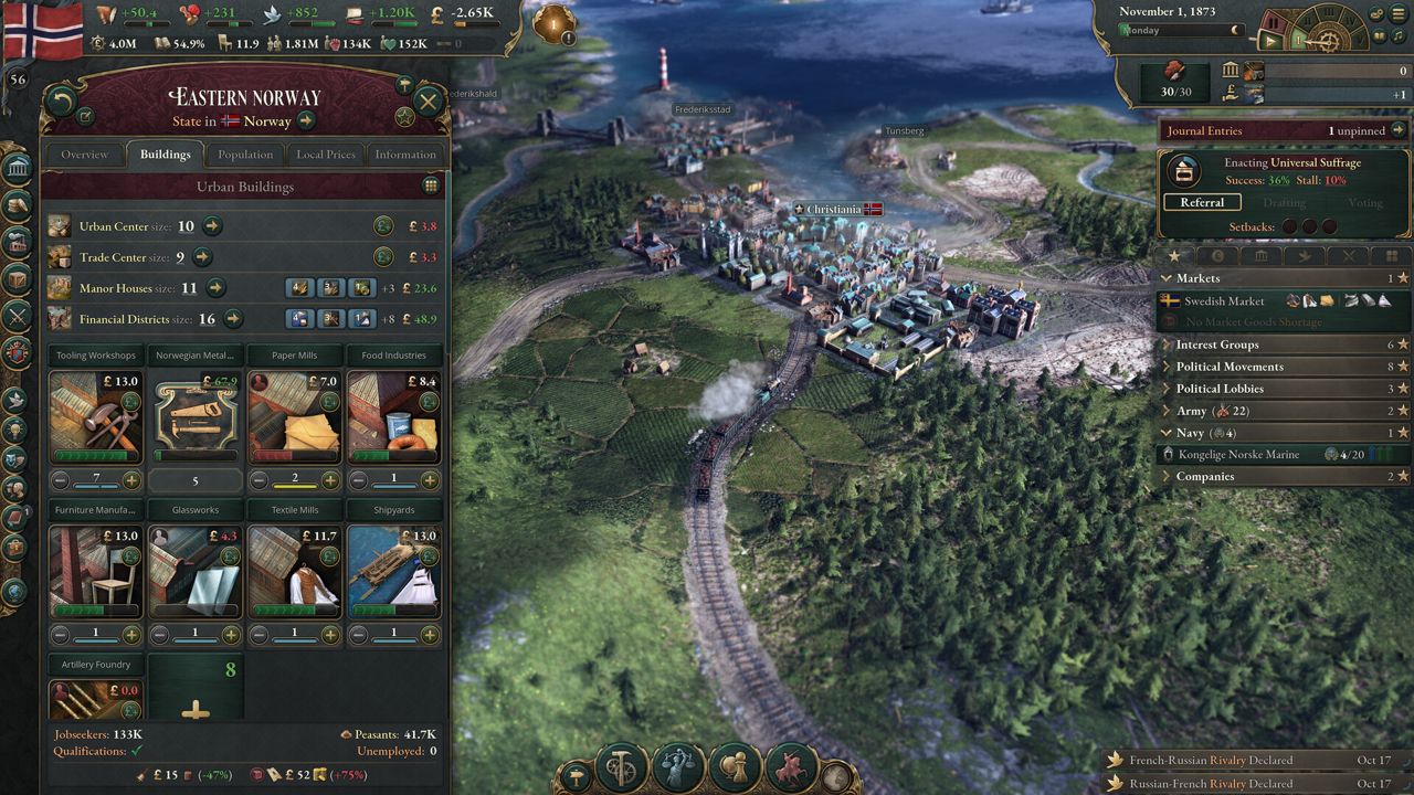 Victoria 3 ekran görüntüsü 1