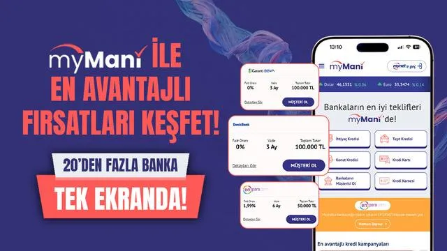 myMani Uygulaması ile Bankacılık Hizmetlerine Kolay Erişim